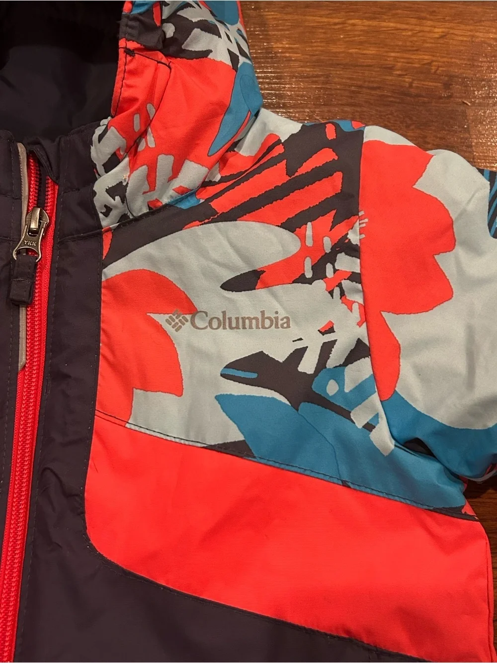 Columbia Horizon Ride II Jacket Kids 3T Blue Coral Winter Coat Hood